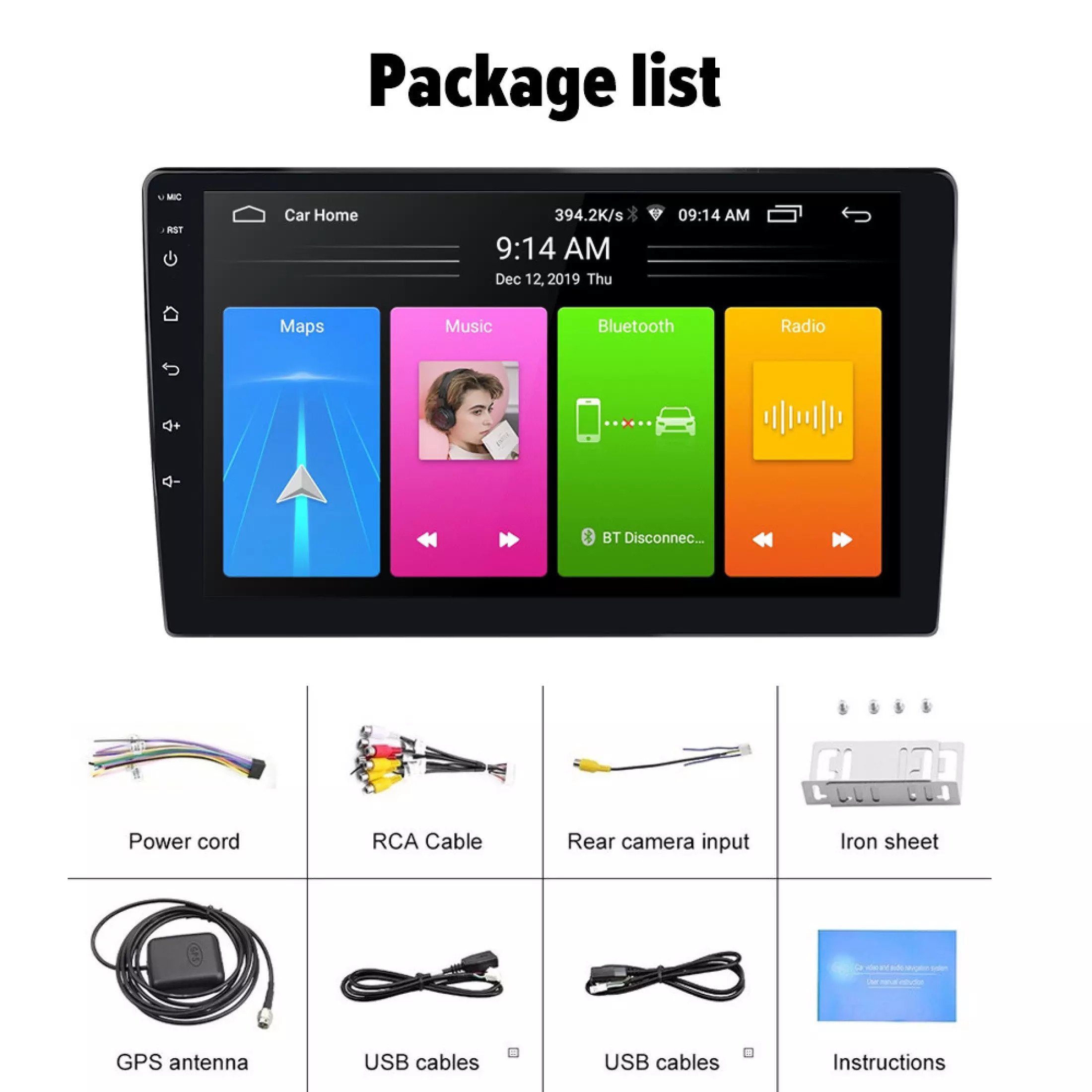 Multimedia Android 10.0 HD Οθόνη Αφής 6,9